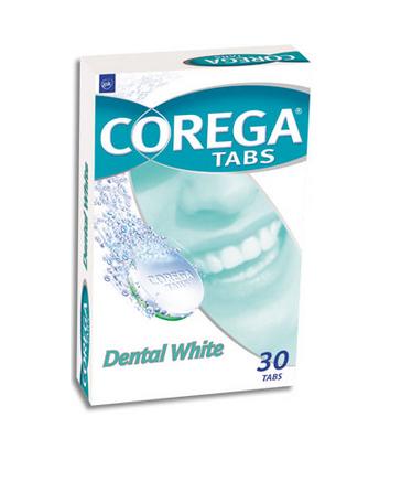 Corega Tabs dental weiss fogfehrt tabletta 30 db